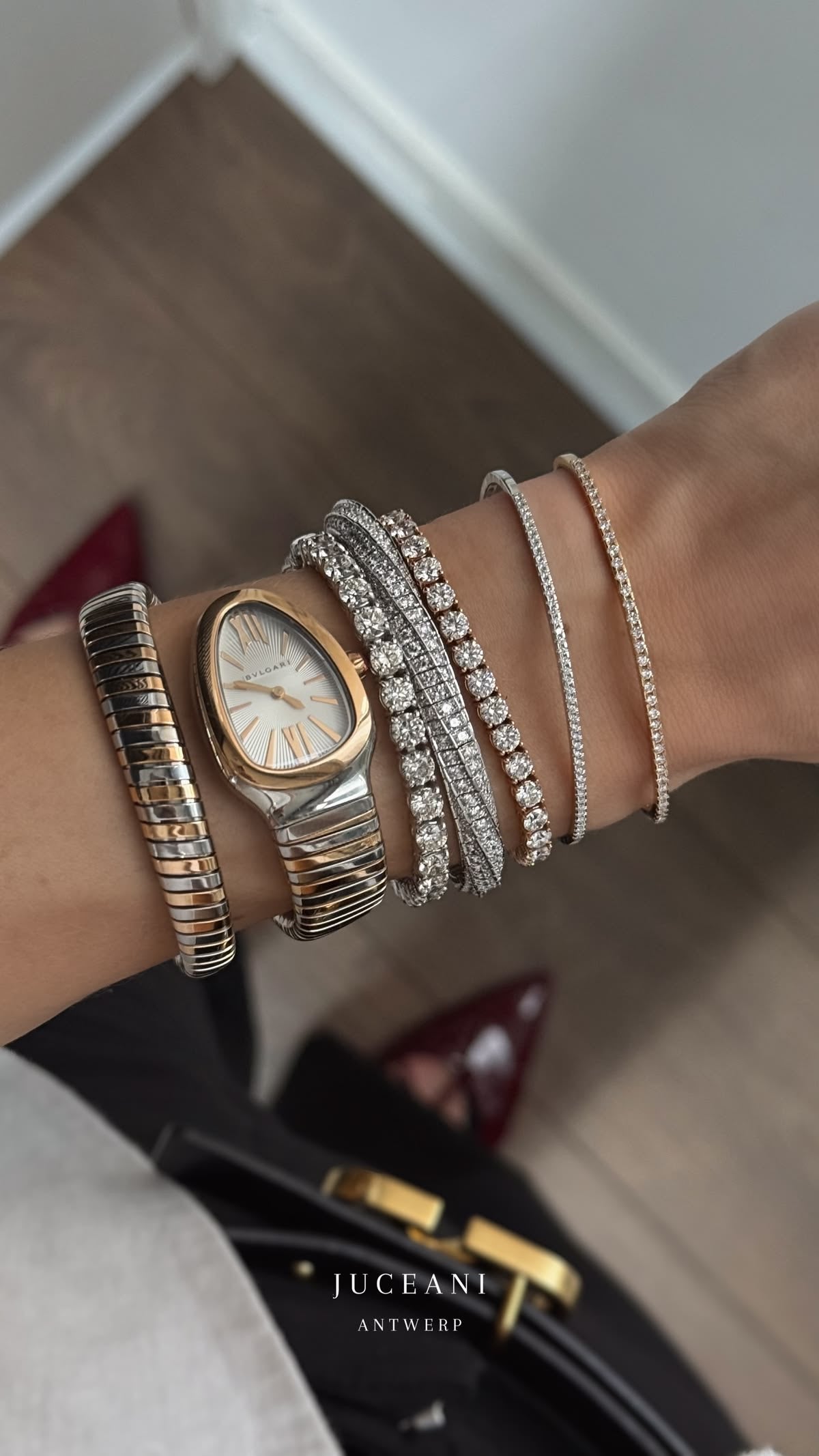 Sparkle & Stack: How to Layer Diamond Bracelets with Your Watch for a Trendy Look
