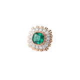 Emerald Grained Ring
