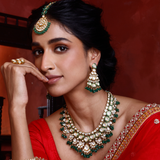 Emerald Radiance Polki Necklace