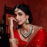 Emerald Radiance Polki Necklace