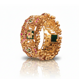 Gold Semi-Precious Stone Bangle