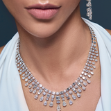 Triple Row Diamond Necklace
