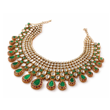 Ombre Emerald Polki Necklace