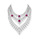 Ruby Cascade Diamond Necklace